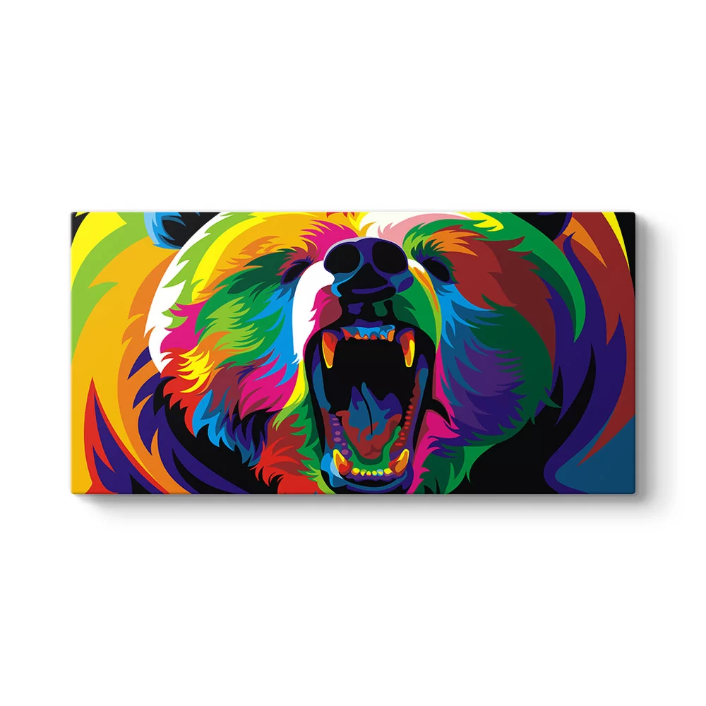 Colored Bear Tablosu - Model 5